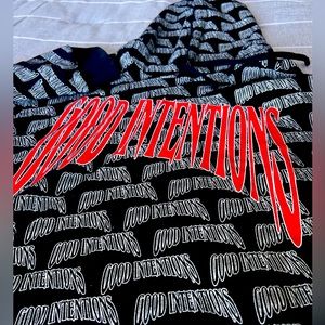 NAV Vlone all-over print hoodie, Good Intentions, XXL